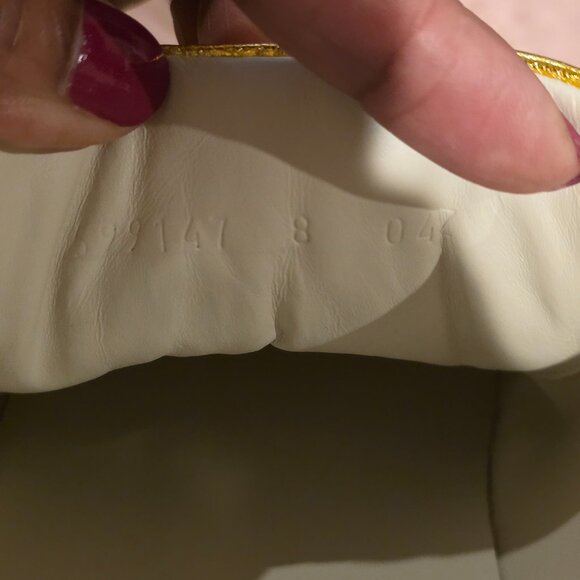 GUCCI NAPPA SILK GG LEATHER SNEAKER - SIZE 8 - Picture 15 of 15